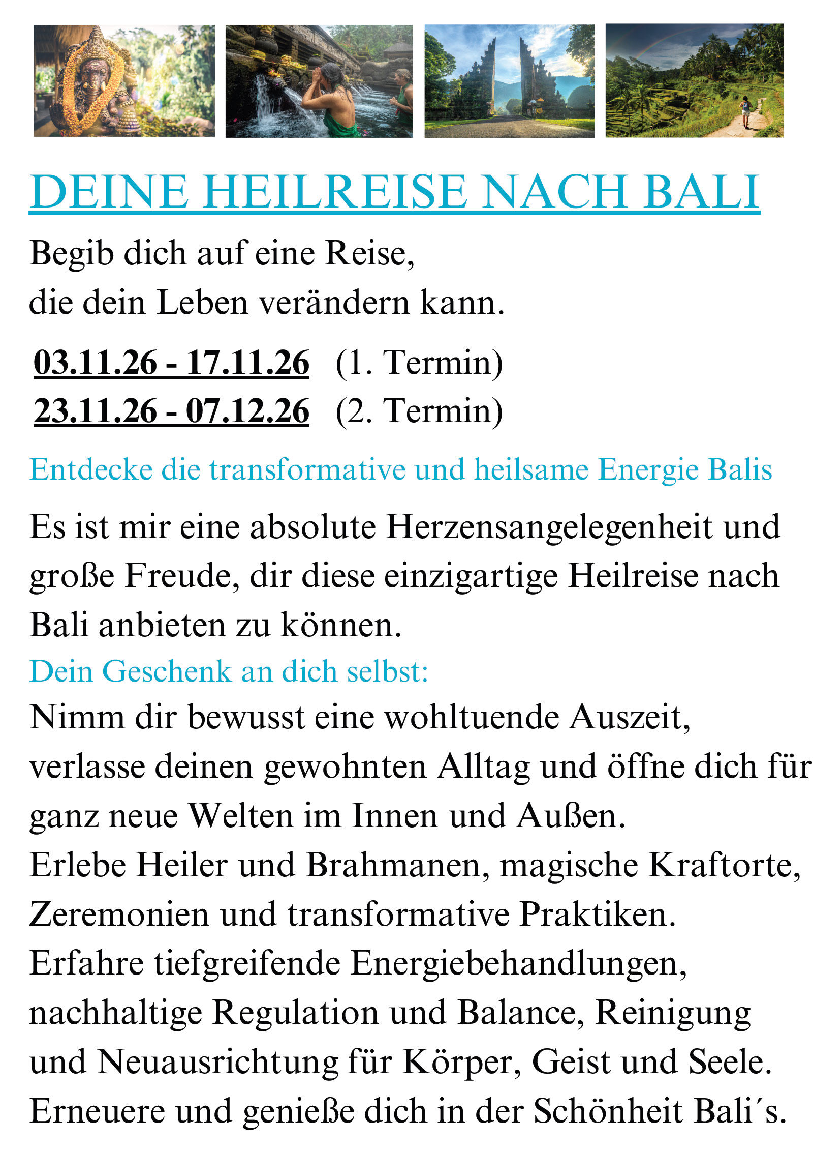 Jürgen Jud - Heilreise nach Bali