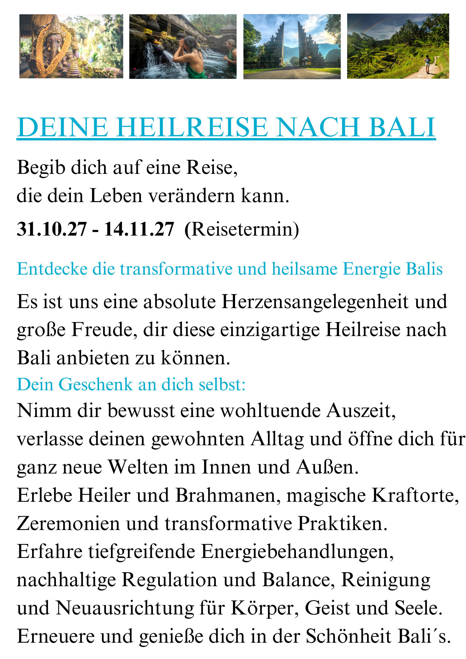 Jürgen Jud - Heilreise nach Bali