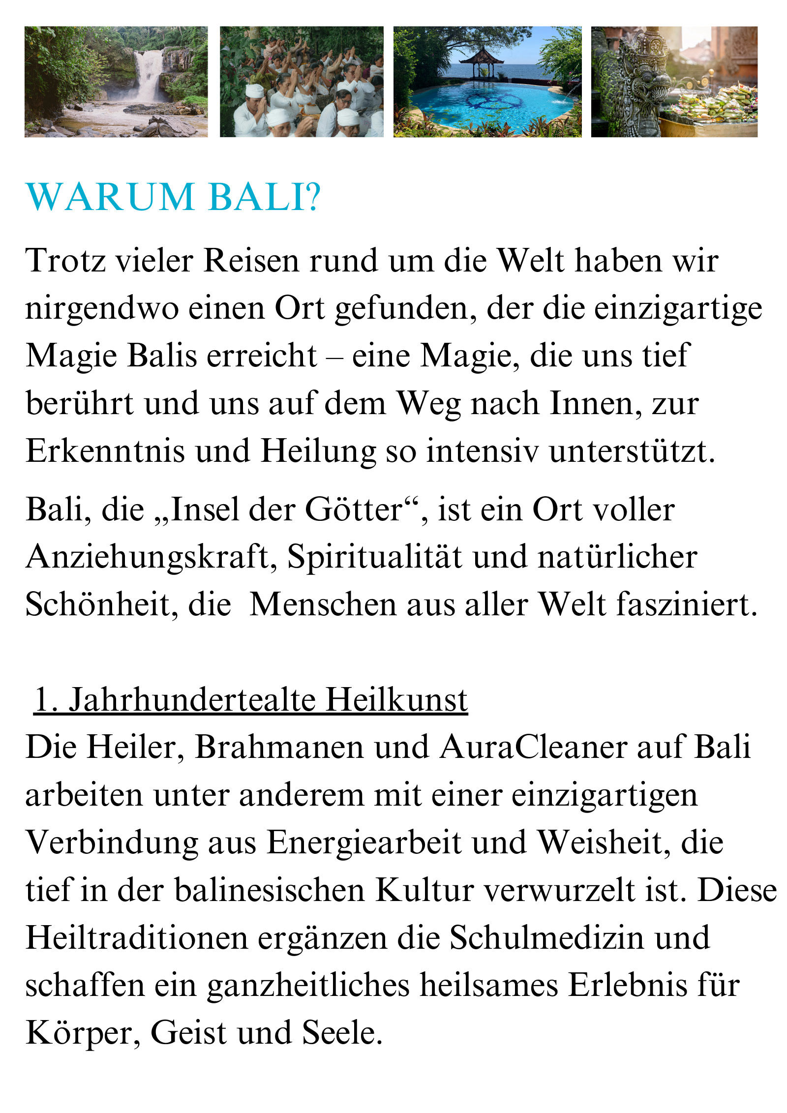 Jürgen Jud - Heilreise nach Bali