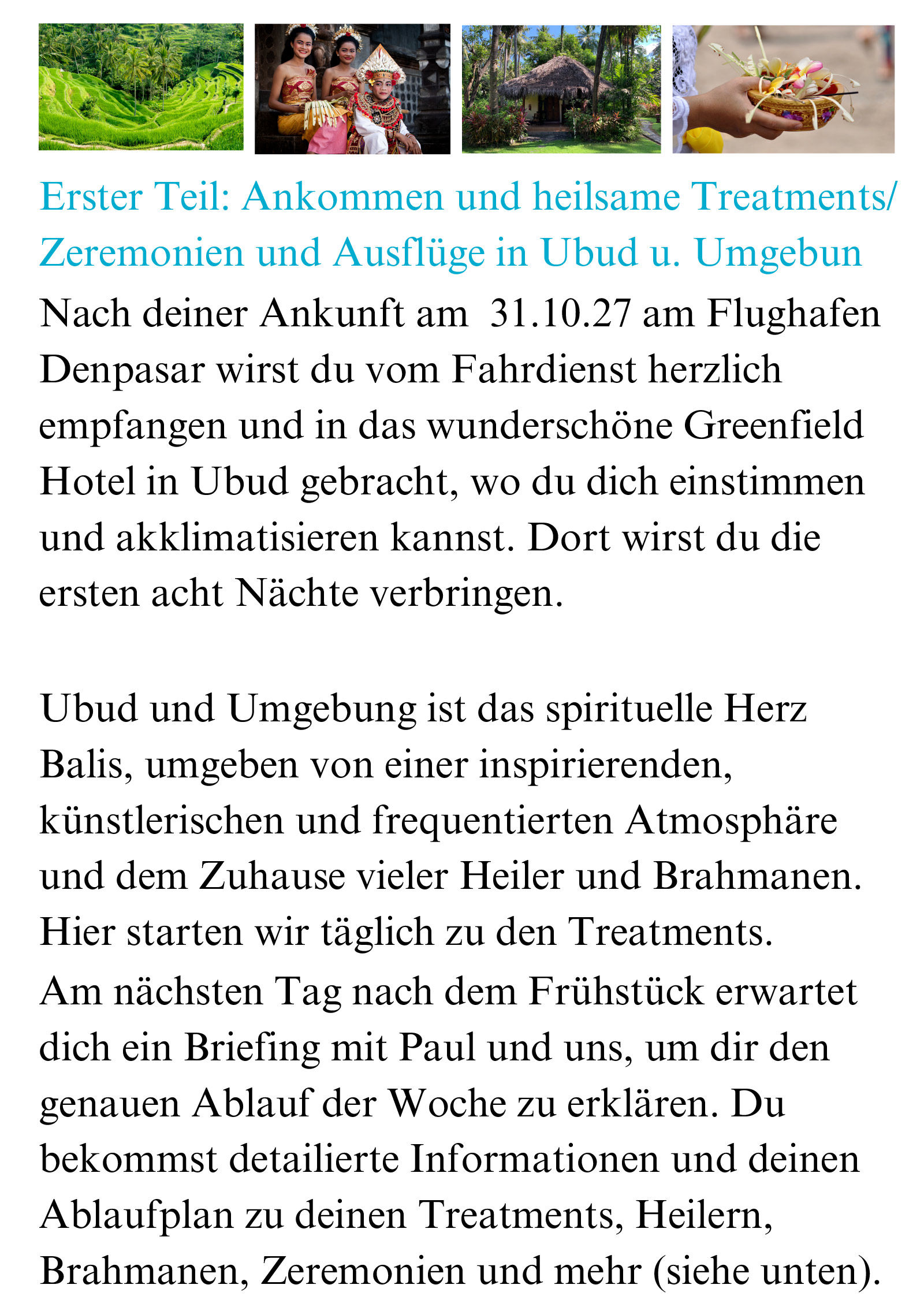 Jürgen Jud - Heilreise nach Bali