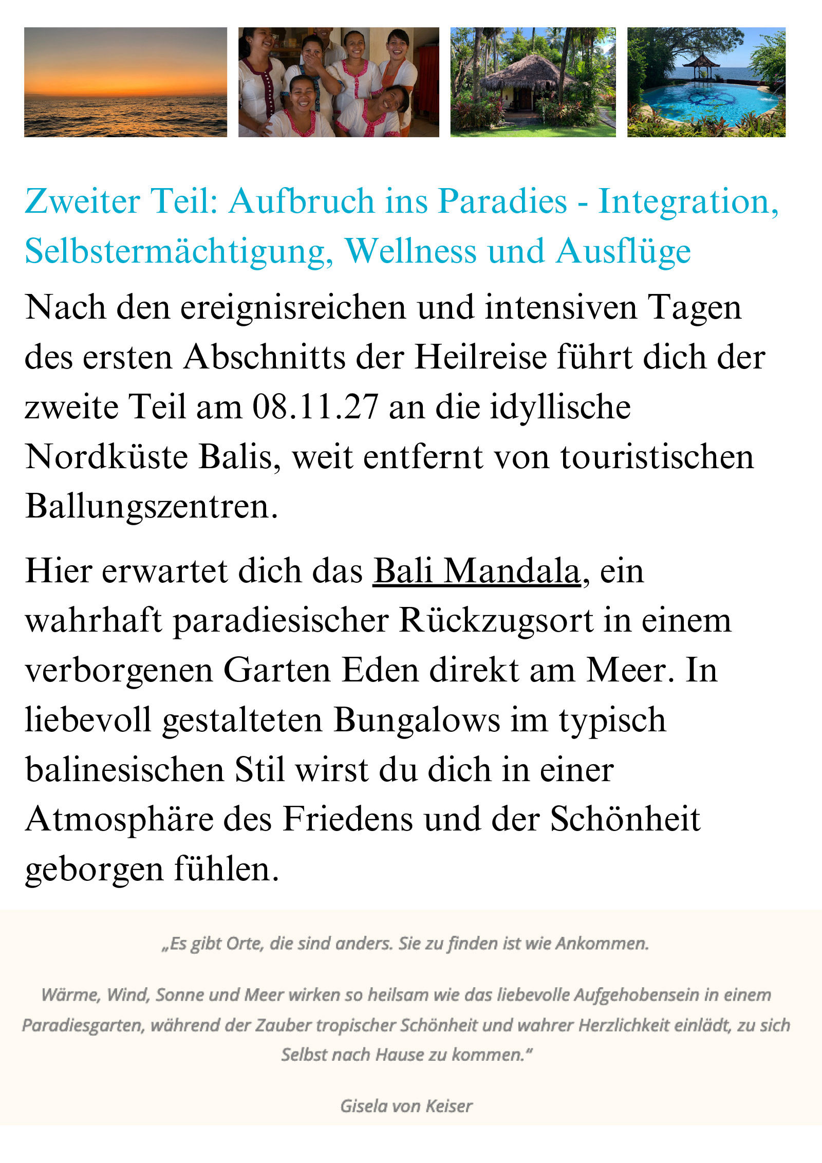 Jürgen Jud - Heilreise nach Bali