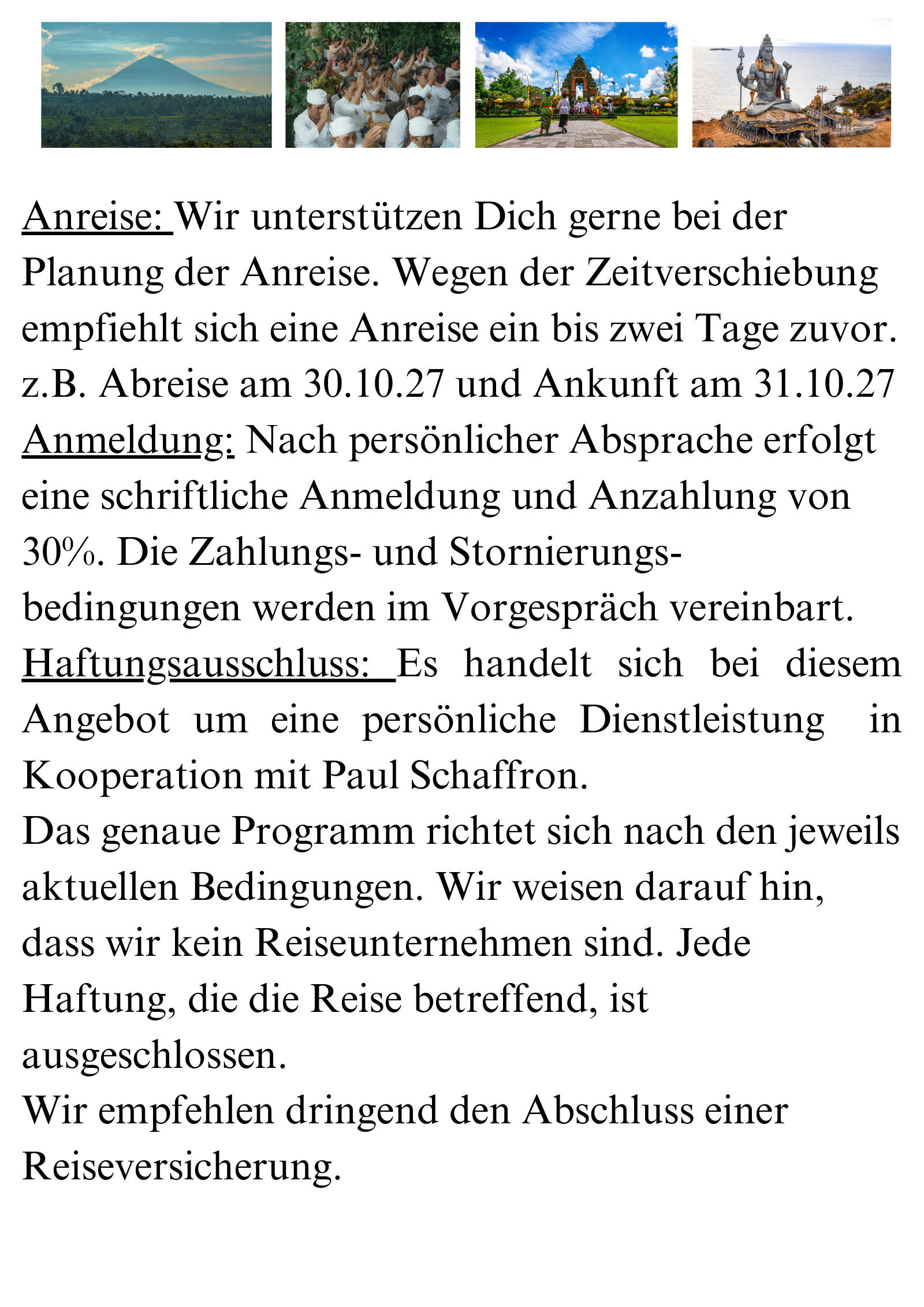 Jürgen Jud - Heilreise nach Bali